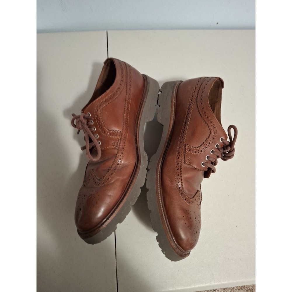 Cole Haan Mens American Classics‎ Longwing Oxford Size 11.5 M Brown Dress Shoe - Picture 4 of 9